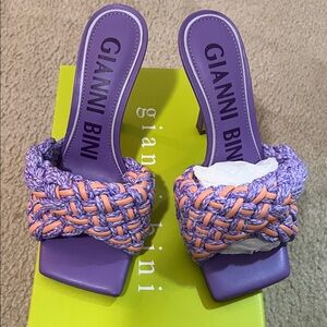 Gianni Bini Vibrant Purple and Orange Heels